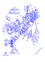CYLINDRE / CARTER MOTEUR pour Yamaha 25V 2 Stroke, Manual Starter de 2001