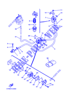 RESERVOIR A ESSENCE pour Yamaha 25V 2 Stroke, Manual Starter de 2001