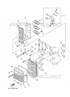 ADMISSION pour Yamaha 30D Manual Starter, Tiller Handle, Manual Tilt, Oil injection, Shaft 20