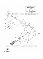 DIRECTION pour Yamaha 30D Manual Starter, Tiller Handle, Manual Tilt, Oil injection, Shaft 20