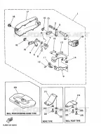 FIXATION BOITIER DE COMMANDE A DISTANCE pour Yamaha 30D Manual Starter, Tiller Handle, Manual Tilt, Oil injection, Shaft 20