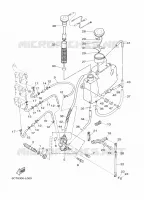 POMPE A HUILE pour Yamaha 30D Manual Starter, Tiller Handle, Manual Tilt, Oil injection, Shaft 20