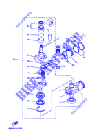VILEBREQUIN / PISTON pour Yamaha 30H Manual Starter, Tiller Handle, Manual Tilt, Pre-Mixing, Shaft 20