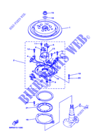 GENERATEUR pour Yamaha 30H Manual Starter, Tiller Handle, Manual Tilt, Pre-Mixing, Shaft 15