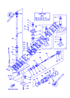 CARTER INFERIEUR ET TRANSMISSION 1 pour Yamaha 30H Electric Starter, Remote Control, Manual Tilt, Pre-Mixing, Shaft 20
