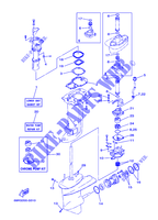 KIT DE REPARATION 2 pour Yamaha 30H Manual Starter, Tiller Handle, Manual Tilt, Pre-Mixing, Shaft 15
