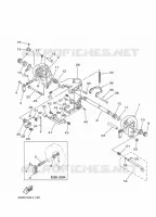 SUPPORT 1 pour Yamaha 30H Manual & Electric Steering, Tiller & Remote Control, Manual Tilt, Pre-Mixing, Shaft 15
