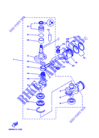 VILEBREQUIN / PISTON pour Yamaha 30H Manual & Electric Steering, Tiller & Remote Control, Manual Tilt, Pre-Mixing, Shaft 15