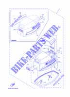 CAPOT SUPERIEUR 1 pour Yamaha E25B Enduro, Manual Starter, Tilller Handle, Manual Tilt, Shaft 20
