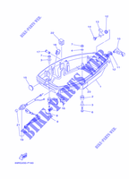 CARENAGE INFERIEUR pour Yamaha E25B Enduro, Manual Starter, Tilller Handle, Manual Tilt, Shaft 20