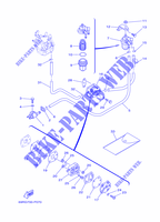 RESERVOIR A ESSENCE pour Yamaha E25B Enduro, Manual Starter, Tilller Handle, Manual Tilt, Shaft 20