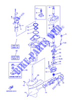 KIT DE REPARATION 2 pour Yamaha E25B Enduro, Manual Starter, Tilller Handle, Manual Tilt, Pre-Mixing, Shaft 20