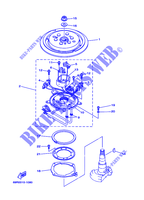 GENERATEUR pour Yamaha E25B Enduro, Manual Starter, Tilller Handle, Manual Trim & Tilt, Pre-Mixing, Shaft 20