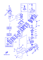 KIT DE REPARATION 2 pour Yamaha E25B Enduro, Manual Starter, Tilller Handle, Manual Trim & Tilt, Pre-Mixing, Shaft 20