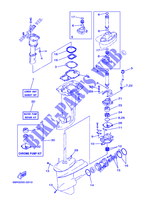 KIT DE REPARATION 2 pour Yamaha E25B Enduro, Manual Starter, Tilller Handle, Manual Tilt, Pre-Mixing, Shaft 15