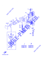 KIT DE REPARATION 1 pour Yamaha E25B Manual Starter, Tiller Handle, Manutl Tilt, Pre-Mixing Fuel and oil de 2008