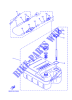 RESERVOIR A CARBURANT pour Yamaha E25B Enduro, Manual Starter, Tilller Handle, Manual Tilt, Pre-Mixing, Shaft 20