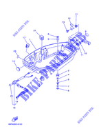 CARENAGE INFERIEUR pour Yamaha E30H Manual Starter, Tiller Handle, Manual Tilt, Pre-Mixing, Shaft 20