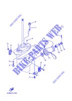CARTER INFERIEUR ET TRANSMISSION 2 pour Yamaha E30H Manual Starter, Tiller Handle, Manual Tilt, Pre-Mixing, Shaft 20