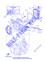 CYLINDRE / CARTER MOTEUR 2 pour Yamaha F20A Electric Starter, Remote Control, Manual Tilt, Shaft 15