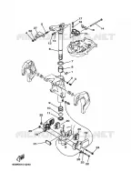 SUPPORT 3 pour Yamaha F20A Electric Starter, Remote Control, Manual Tilt, Shaft 15
