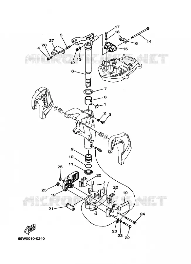 SUPPORT 3 Yamaha OUTBOARD ENGINES 20hp (14.7kW) 2005 F20  F20AES