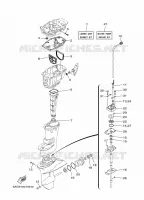 KIT DE REPARATION 3 pour Yamaha F20B Electric Starter, Remote Control, Power Tilt, Shaft 15