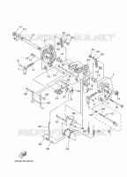 SUPPORT 1 pour Yamaha F20B Electric Starter, Tiller Handle, Manual Tilt, Shaft 20