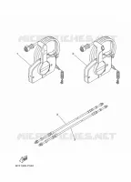 BOITIER DE COMMANDE A DISTANCE pour Yamaha F20L Manual Starter, Tiller Handle, Manual Tilt, Shaft 20