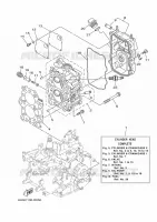 CYLINDRE / CARTER MOTEUR 2 pour Yamaha F20B Electric Starter, Remote Control, Power Tilt, Shaft 15