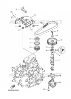 POMPE A HUILE pour Yamaha F20B Manual Starter, Tiller Handle, Manual Tilt, Shaft 20