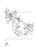 SUPPORT 2 pour Yamaha F20S Electric Starter, Tiller Handle, Manual Tilt, Shaft 15