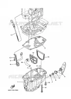 CARTER INFERIEUR pour Yamaha F20B Electric Starter, Remote Control, Power Tilt, Shaft 20