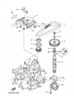 POMPE A HUILE pour Yamaha F20B Manual Starter, Tiller Handle, Manual Tilt, Shaft 20
