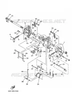 SUPPORT 1 pour Yamaha F20B Manual Starter, Tiller Handle, Manual Tilt, Shaft 20