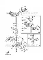 SUPPORT 3 pour Yamaha F20B Manual Starter, Tiller Handle, Manual Tilt, Shaft 20