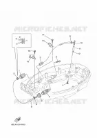 CAPOT INFERIEUR 2 pour Yamaha F20D Electric start, Remote Control, Power Trim & Tilt, Shaft 20
