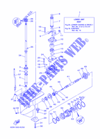 BOITIER D'HELICE ET TRANSMISSION 1 pour Yamaha F20D Electric Starter, Remote Control, Power Trim & Tilt, Shaft 20