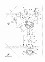 CARBURATEUR pour Yamaha F20D Electric Starter, Remote Control, Power Trim & Tilt, Shaft 20
