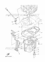 VENTILATEUR D'HUILE pour Yamaha F20D Electric Starter, Remote Control, Power Trim & Tilt, Shaft 20