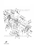 ARAIGNEE pour Yamaha F25A Manual Starter, Tiller Handle, Manual Tilt, Shaft 20