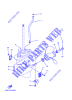BOITIER D'HELICE ET TRANSMISSION 2 pour Yamaha F25A Electric Starter, Remote Control, Manual Tilt, Shaft 20