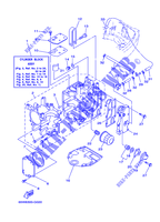 CYLINDRE / CARTER MOTEUR 1 pour Yamaha F25A Electric Starter, Remote Control, Manual Tilt, Shaft 20