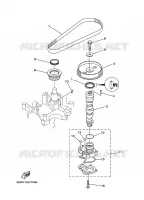 POMPE A HUILE pour Yamaha F25A Electric Starter, Remote Control, Manual Tilt, Shaft 15