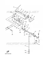 COMMANDE D'ACCELERATEUR pour Yamaha F25A Manual Starter, Tiller Handle, Manual Tilt, Shaft 15