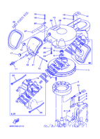 ALLUMAGE pour Yamaha F25A Manual Starter, Tiller Handle, Manual Tilt, Shaft 15