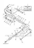 DIRECTION pour Yamaha F25A Manual Starter, Tiller Handle, Manual Tilt, Shaft 20