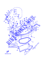 CAPOT INFERIEUR pour Yamaha F25A Electric Starter, Remote Control, Manual Tilt, Shaft 15