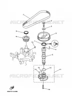POMPE A HUILE pour Yamaha F25A Manual Starter, Tiller Handle, Manual Tilt, Shaft 15