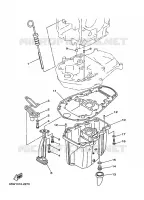 VENTILATEUR D'HUILE pour Yamaha F25A Manual Starter, Tiller Handle, Manual Tilt, Shaft 15